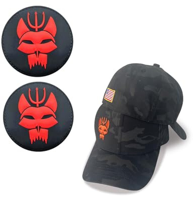 Black Camouflage Seal Team Six Baseball Cap,Snapback Stretchable Hat Running/Fishing,Tactical Seals Hat+Patch (2,L)