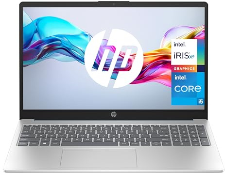 HP 15-fd0189ns - Ordenador portátil de 15.6 FHD (Intel Core i5-1334U, 16GB RAM, 1TB SSD, Intel Iris Xe Graphics, Sin Sistema Operativo) Plata y Azul - Teclado QWERTY Español