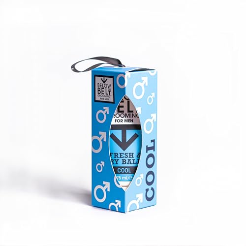 Below The Belt Grooming Intimdeodorant Fresh & Dry Balls, Fräschhetskula, 75 ml | Fresh Breeze scented. Anti chafe cream for under breast, buttocks & thighs. Anti sweat formula. Talc Free