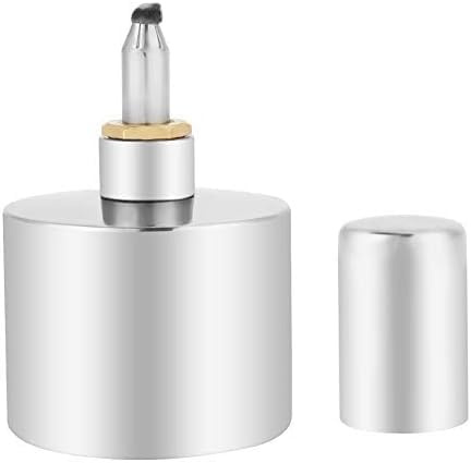 Brûleur à alcool - 200 ml - Petit brûleur à alcool de laboratoire - En acier inoxydable 304 - Mini lampe à alcool classique épaisse avec mèche pour laboratoire de biochimie (alcool non inclus)