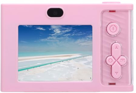 Cámara Digital, 1080p 48MP Compact Point and Shoot CCD Vlogging Camera para Fotografía de Viaje, 8X Zoom de 2.4 Pulgadas IPS Anti Shake, para Adolescentes Principiantes (Sin