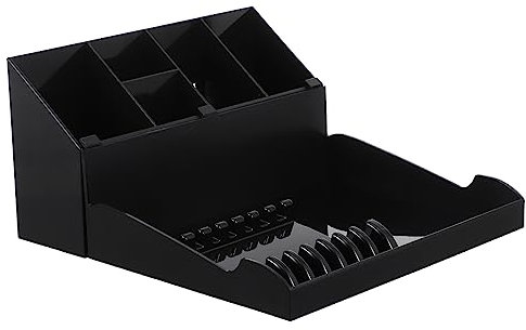 DONFAMDS Haircut Scissors Storage Box Professional Hairdressing Scissor Holder Plastic Organizer Tray