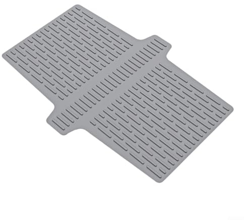 Pumixiy Tappetino divisorio per lavello da cucina, in silicone, resistente al calore, protezione per doppio lavabo, copertura per sella del ponte, antigraffio, organizer per bancone e spazi vuoti