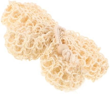 MUCKLILY Bola Exfoliante Textura Exfoliante de Ducha para Adultos de Sisal y Espuma Esponja Corporal Natural para Limpieza Profunda y Cuidado Cutáneo