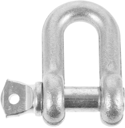 Veemoon Galvanized Anchor Shackle 2 Ton Heavy Duty Lifting Shackle Made of Sturdy Galvanized Steel with Screw Pin, Easy to Use and Unload for Lifting Occasions