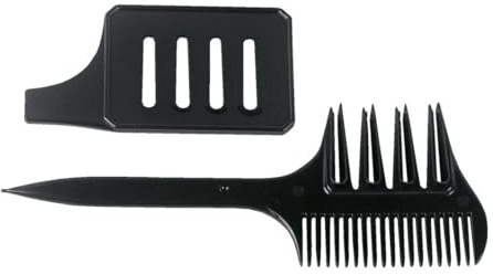 Efalock Strähnenkamm mit Schablone - schwarz !