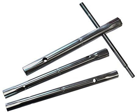 Faithfull Monobloc 4 Piece Box Spanner Set Six Sizes 8-13mm Includes Tommy Bar