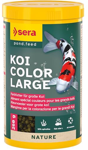 serakoi color large 1 L | mangime per la colorazione per Koi di grandi dimensioni 1.000 ml | senza coloranti e conservanti