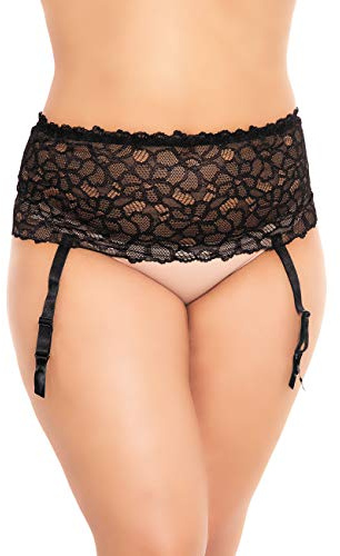 BIGGI BIG Flowers Spitze Strumpfgürtel Strapsgürtel Strumpfhalter Strapshalter