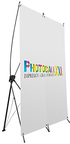 Oedim Photocall Flexible Personalizado 100% Talla XL con Soporte X 165x180 | Expositor publicitario Fabricado en Lona Impresa a Todo Color 1 Cara con ollados.