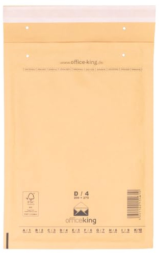 verpacking 200 Luftpolstertaschen Versandtaschen Luftpolsterumschlag Luftpolsterversandtaschen Luftpolsterversandumschläge D4 (200 x 275mm) Braun