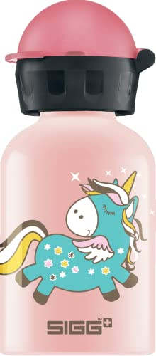 Sigg Children's Drinking Bottle (0.3 L), Pollutant-Free Children's Bottle with Leak-Proof Lid, Lightweight Kids' Water Bottle Made of Aluminium