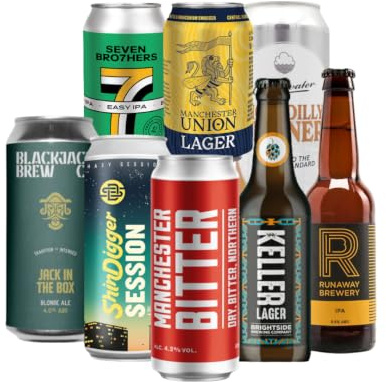 British Craft Beer Breweries Craft Beer Mixed Case (8 Pack) | British Lager, IPA, Pale Ales