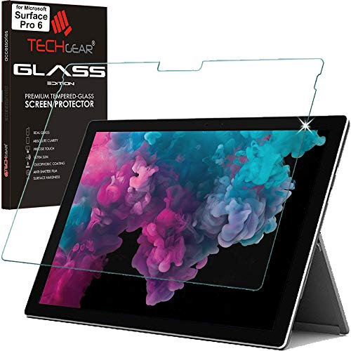 TECHGEAR Vetro Temperato Compatibile con Il Microsoft Surface PRO 6, Surface PRO 4, Surface PRO 2017 - Autentica Pellicola protecttiva in Vetro Temperato Salvaschermo