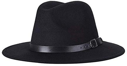 Culer Männer Frauen Panama-Hut-Gürtelschnalle Fedora-Hut Mit Wide Brim