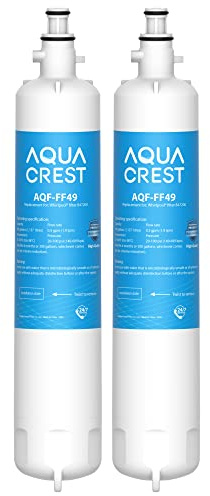 AQUA CREST 847200 Fridge Water Filter, Compatible with Fisher & Paykel® (2) | Replacement for Fisher & Paykel® 847200, RS9120W Activesmart Integrated and More - for Product Codes Starting with 25xxx (2)
