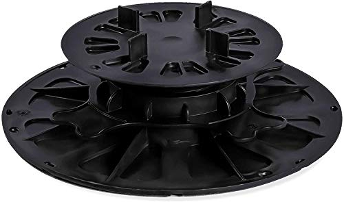 Plattenlager höhenverstellbar (4,0-6,9cm - 52 Stück) - Stelzlager für Terrassenplatten - Stellfüße aus Kunststoff für Platten, Fliesen, Steinplatten & Terrasse - Terrassenlager verstellbar