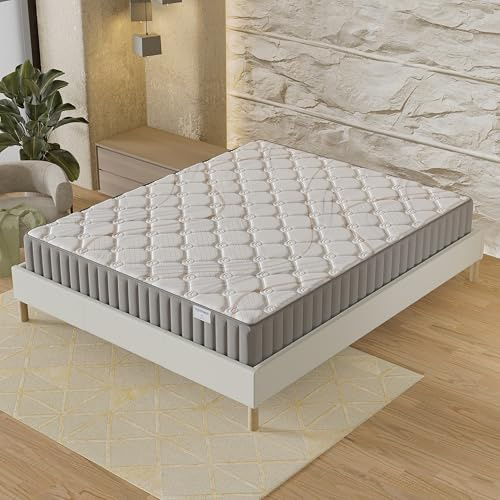 NOVEMBER Matelas Sirius 160 x 200 cm- Épaisseur 22cm- Latex Naturel & Accueil Confort 400g/m2 (Anti-Points de Pression)- Soutien Tonique Ferme & Enveloppant