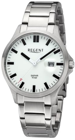 REGENT Herren-Armbanduhr 10 Bar mit Leuchtzifferblatt 11150779