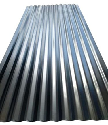 LAMIERA ONDULATA ZINCATA PER TETTI 200X90 SPESSORE 0,25 COPERTURA TETTOIA TETTO (PEZZI 3)
