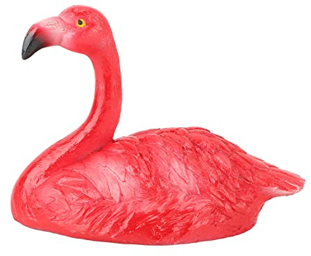 Flamingo-Skulpturen, Realistische Textur, Schwimmendes Wasserharz, Flamingo-Teichdekoration für Höfe (Kleiner Rotkopf-Flamingo)