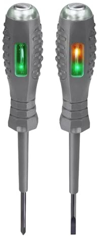 2Pièces Tournevis Testeur De Tension 2en-1, Tournevis Détecteur D'électricité, Tournevis Magnétique Fort À Couple Élevé Détecteur D'électricité, Stylo De Test Électrique Réactif, Pour La Détectio