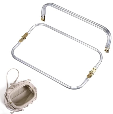 2 Piezas Boquillas para Bolsos Boquillas, Marco de Aluminio para Bolsos, Monederos Metalicas Cierres para Bolsos de Crochet para Hacer Monedero, Neceser, Bolsas y Otras Manualidades (200 * 85mm)