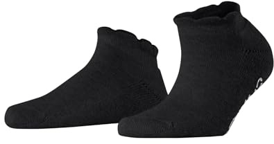 FALKE Stoppersocken Cosy Ballerina W Hp Viskose Wolle Kaschmir rutschhemmende Noppen 1 Paar, Schwarz Black 3000, 39-42