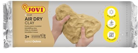 Jovi - Air Dry Modellierpaste, luftgetrocknet, ohne Backofen, Ocker, 1 kg | leicht zu reinigen