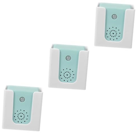 SHINEOFI 3 Pezzi allarme chiave cancello Allarmi delle porte parete Quando guidato nido dispositivo domestico promemoria chiave all'aperto allarme porta plastica Blue