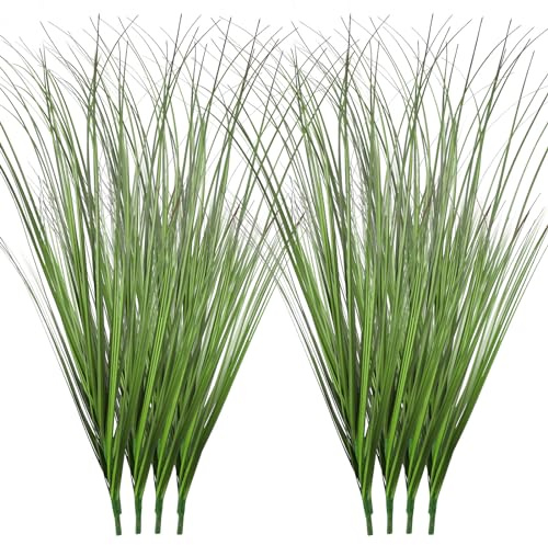 LOMIMOS 12 Bündel Künstliche Pflanzen wie Echt,50CM Kunstgras Wetterfest Outdoor UV-beständige Künstliche Balkonpflanzen für Draußen Haus Garten Büro Startseite Dekor