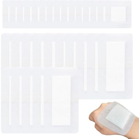 Srvauyea 30 Pansements Adhésifs, Grands Pansements Stériles, 10 × 10 cm et 10 × 15 cm, Compresse Douce et Absorbante, Idéale pour L'école, le Bureau, la Maison ou en Déplacement