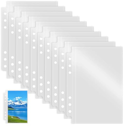 100 Stück Klarsichthüllen A6 A6 Ringbuch Binder Taschen Wasserdicht Ohne Reißverschluss Für Dokumente Notizbücher Karten