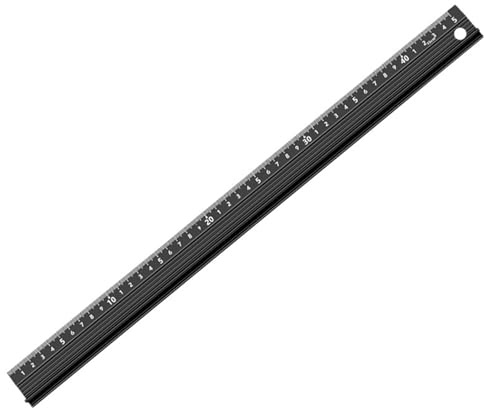 Righello Da Taglio Misurazione Lineare Sicurezza Tipo L Con Strumento In Chiara Creazione Sicurezza Tipo L Con Chiara