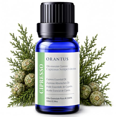 Olio Essenziale Cipresso ORANTUS 10ml Puro Naturale per Diffusore e Aroma