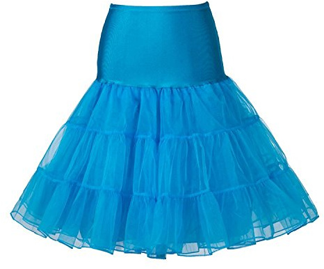 50's Petticoat Underskirt Retro Vintage 1950's Rockabilly White, Black, Red