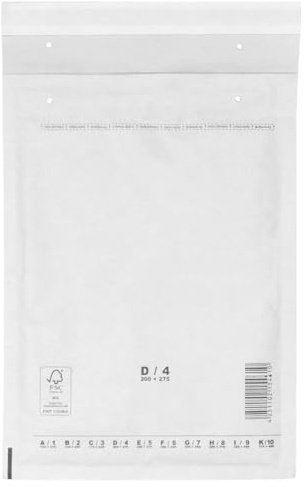 verpacking Luftpolstertaschen 200 x 275 mm Weiß D4 [Größe und Stückzahl wählbar] selbstklebend geeignet für DIN B5 C5+ Versandtaschen mit Luftpolster 200 Stück