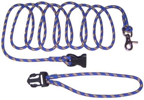 DOGS and MORE Schleppleine mit Abnehmbarer Handschlaufe - 10 Meter aus hochwertigem Seil in Blau