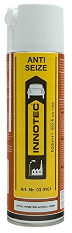 Innotec Anti Seize Kupferschmiermittel Kupferspray für hohe Temperaturen, 500ml Spraydose