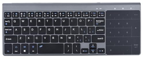 VBESTLIFE 2,4 GHz kabellose Tastatur, tragbare kabellose Tastatur mit empfindlichem Touchpad, kompatibel für Android/IOS