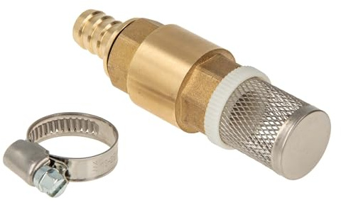 tecuro Kit de filtres d'aspiration 3/4 - Soupape MS avec clapet anti-retour, crépine, bec et collier de serrage - 2760341
