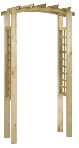 vidaXL Arco a Traliccio 110x60x210 cm in Pino Massello Impregnato
