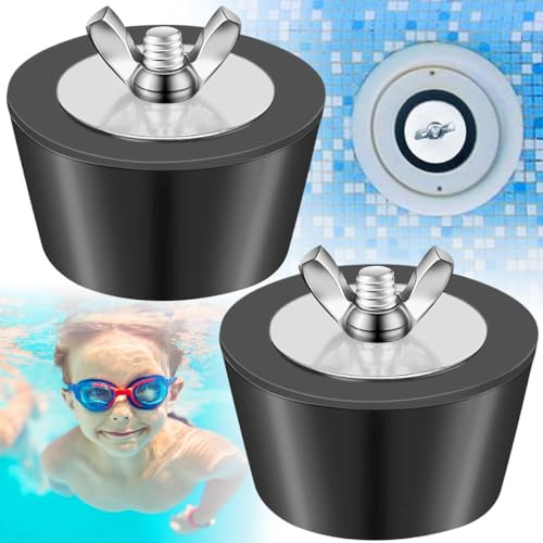 Forhome 2 PCS Bouchon Hivernage Piscine, 1,25-1,5 Pouces / 32-38mm Bouchon Piscine Bouchons d'hiver en Caoutchouc, Bouchon Conique d'hivernage, pour Les Piscines et Les Spas