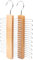 Cravates Bois Cintre,2 pièces Cintres Porte-Cravates Porte Cravates Porte avec 20 étagères pour Ceinture,écharpe,Rangement de Cravates Krawattenhalter
