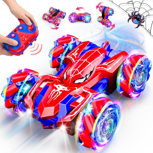 Braxel Remote Control Cars, 2.4Ghz 360 Flips Double Sided Monster Truck Boys Toys Age 3-12 RC Car Gifts for 3-11 Year Old Boys Kids Toys Car Birthday Presents
