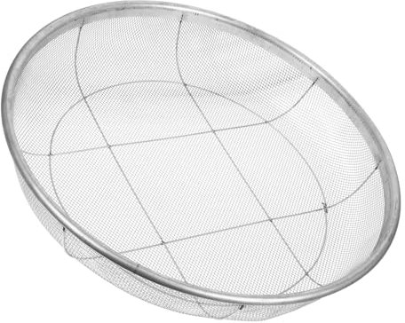 YARNOW Round Soil Sifter Mesh Sieve 43cm Diameter 2.5mm Fine Metal Mesh for Garden Soil Screening