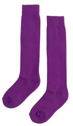 LYXXJRYBHD 2 Paar Fechtsocken, Fechtsocken Aus Verdickter Baumwolle, Schützende Lange Sportsocken für Degen, Säbel, Florett, Unisex(Purple,X-Large)