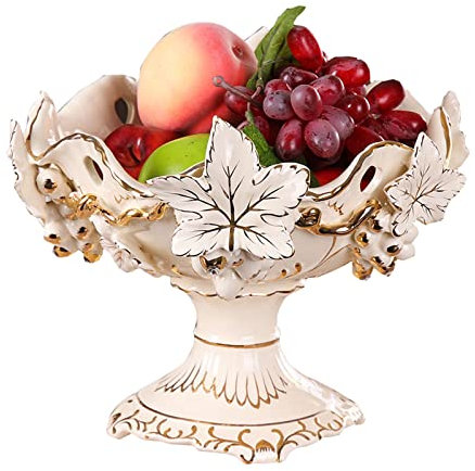 VDLLQYN, Assiette de Noix de Bonbons de Style Cour en Porcelaine, Plateau de Panier de Fruits de Baies de Compote de collations Haut de Gamme,Bols à Bonbons