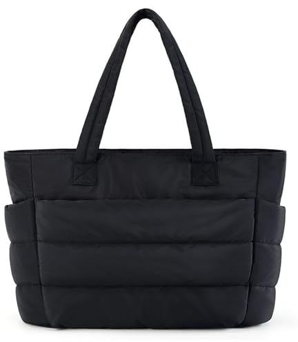 TYXHXTF Bolso Mujer Tote Bag Grande Bolsa de Playa Mujer Liviano Bolso Bandolera con compartimentos y cierre de cremallera, Bolsa Acolchado Grande Tote Bag para Viaje Shopper Bandolera