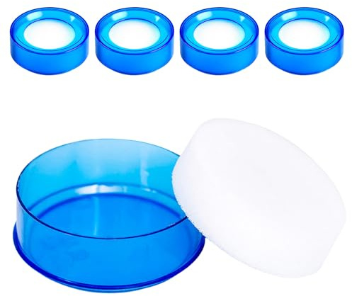 Alipis Umidificatore per Dita per Conteggio Contanti 5 Pezzi Spugna Trasparente Blu per Ufficio e Banca – Strumento Portatile per Gestione Banconote e Carta Spugna Umidificatrice per